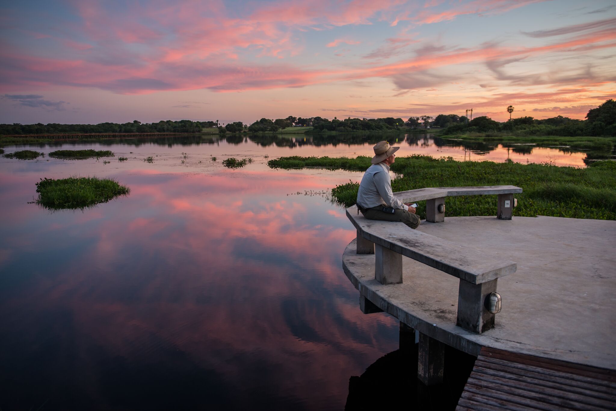 The high waters form unique and stunning scenery